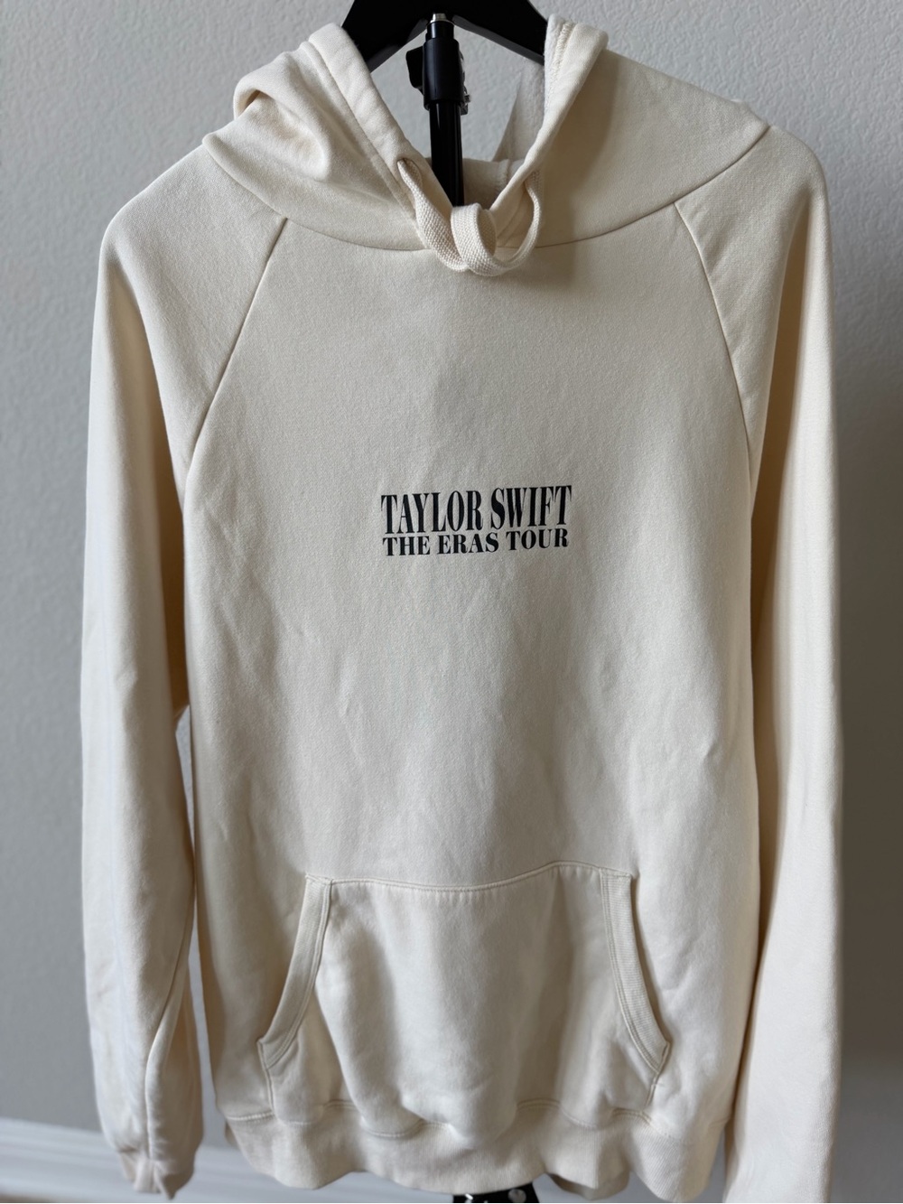 Taylor Swift Cream The Eras Tour Pullover Hoodie.